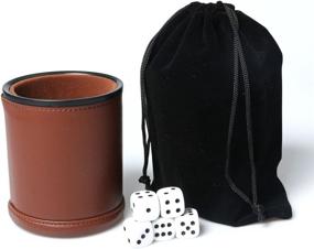 img 1 attached to 🎲 Yahtzee Shaker with Leather Lining