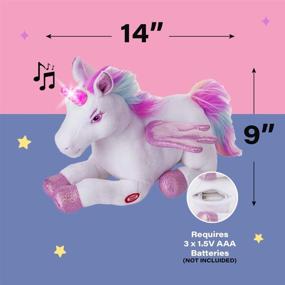 img 2 attached to 🦄 Magical Unicorn Stuffed Animal with Flapping Wings - Embark on Enchanting Adventures!