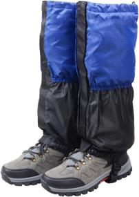 img 4 attached to 🏔️ TRIWONDER Waterproof Fleece-Lined Snow Leg Gaiters: Lightweight Boot Gators for Hiking, Climbing, Hunting, Cycling - Kids, Men, Women