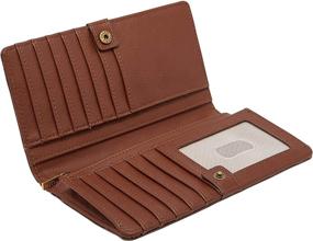 img 2 attached to 👛 Stylish Fossil Liza Slim Bifold Brown Wallets - Perfect Women's Handbag Accessory