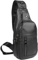 🎒 italian leather daypack: versatile shoulder crossbody backpacks for optimal style and functionality logo