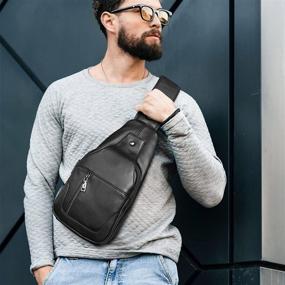 img 3 attached to 🎒 Italian Leather Daypack: Versatile Shoulder Crossbody Backpacks for Optimal Style and Functionality