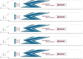 img 4 attached to EZARC Reciprocating Saw Blade Heavy Metal Cutting 9-Inch 14TPI R926PM (5-Pack)