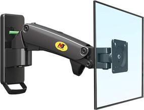 img 4 attached to 🖥️ NB North Bayou TV Monitor Wall Mount Bracket Full Motion Swivel for 17-27 Inch Monitors with Gas Spring - Black Single Extension F120-B