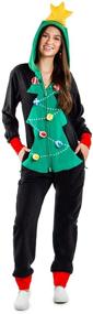 img 4 attached to 🎄 Cozy Women's Christmas Tree Toss Game Jumpsuit - Funny Christmas Tree Game Onesie for a Fun-filled Holiday