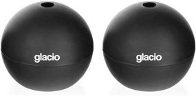 img 1 attached to glacio Round Ice Cube Molds: Whiskey Ice Sphere Maker for Perfect 2.5 Inch Ice Balls - 2 Pack