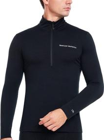 img 4 attached to 👕 Premium Performance: BaseLayer Mechanics Men's 100% Merino Wool Long Sleeve Crewneck & Half-Zip Base Layer Top Thermal Shirt Lightweight for Optimal Comfort and Warmth