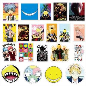 img 2 attached to 🔒 Waterproof Laptop Stickers Set of 50pcs - Assassination Classroom Anime Cartoon Decals for Skateboard, Car, Snowboard, Bicycle, & Luggage