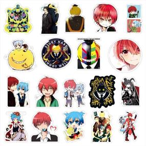 img 3 attached to 🔒 Waterproof Laptop Stickers Set of 50pcs - Assassination Classroom Anime Cartoon Decals for Skateboard, Car, Snowboard, Bicycle, & Luggage