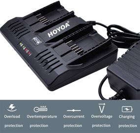 img 3 attached to Hoyoalee WA3875 20V Lithium Battery Charger: Ideal Replacement Charger for Worx WA3875 20V Li-ion Dual Port 2 Hour Charger