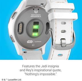 img 1 attached to 🌟 Discover the Force with Garmin Legacy Saga Series: Star Wars Rey Inspired Premium Smartwatch - Jedi White Elements and Rey Inspired App Experience!