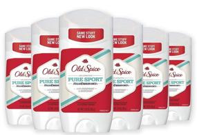 img 4 attached to High Endurance Antiperspirant & Deodorant for Men - Old Spice Pure Sport, 3 oz (Pack of 6)