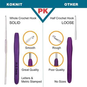 img 1 attached to Enhance Your Crochet Skills with KOKNIT Crochet Hooks Set (14pcs Crochet Hook)