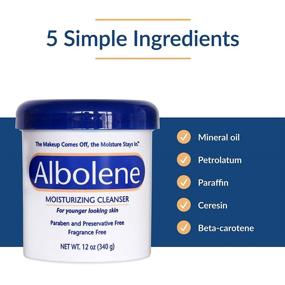 img 2 attached to 🧴 Albolene 3-in-1 Skin Care: Moisturizing Cleanser, Makeup Remover - No Soap or Water Required, 12 Fl Oz