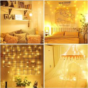 img 3 attached to Moobibear LED String Lights: 99ft Dimmable Fairy Lights for Christmas Garden Party Decor