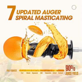 img 2 attached to 🥤 Cold Press Juicer Machine with Total Pulp Control and Easy Clean, Masticating Juicers for Vegetables and Fruits - Slow Juicer with 2-Speed Modes, Reverse Function & Quiet Motor