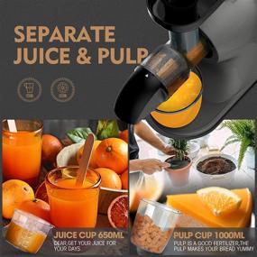 img 1 attached to 🥤 Cold Press Juicer Machine with Total Pulp Control and Easy Clean, Masticating Juicers for Vegetables and Fruits - Slow Juicer with 2-Speed Modes, Reverse Function & Quiet Motor