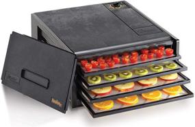 img 4 attached to 🍏 Excalibur 2400 Electric Food Dehydrator - Adjustable Thermostat | Accurate Temperature Control | Faster & More Efficient Drying | 4-Tray Design | Black