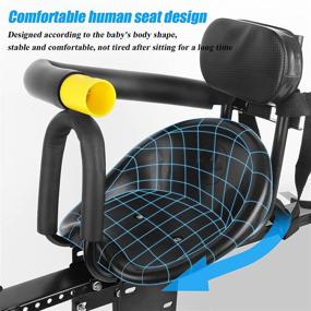 img 2 attached to YouTeMei Kids Bike Seat: Front Mount for Adult Bikes | Kid Bike Carrier for 1-4 Years Old | Supports up to 48lb