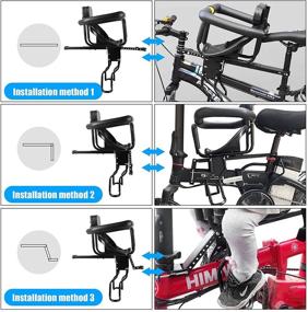 img 1 attached to YouTeMei Kids Bike Seat: Front Mount for Adult Bikes | Kid Bike Carrier for 1-4 Years Old | Supports up to 48lb