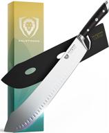 🔪 dalstrong - 14-inch bull nose butcher & breaking knife - gladiator series - german thyssenkrupp hc steel - includes sheath guard - nsf certified logo