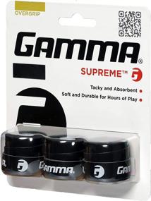 img 2 attached to Gamma Sports Supreme Overgrip: Durable & Absorbent for Tennis, Pickleball, Squash, Badminton & Racquetball