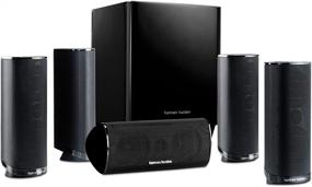 img 1 attached to 🎧 Harman Kardon HKTS 16BQ 5.1 Channel Home Theater Speaker Package (Black): Immersive Audio Experience for Your Home