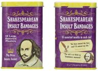 🩹 2-pack accoutrements shakespearean insult bandages in tins logo