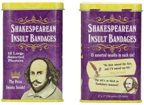 img 3 attached to 🩹 2-Pack Accoutrements Shakespearean Insult Bandages in Tins