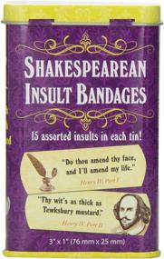 img 1 attached to 🩹 2-Pack Accoutrements Shakespearean Insult Bandages in Tins