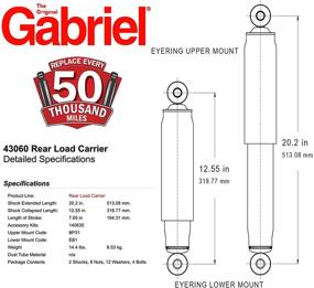 img 1 attached to 🚗 Enhance Your Vehicle's Storage Capacity: Gabriel 43060 Rear Load Carrier, 2 Pair