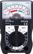 🔋 power gear analog multimeter, 14 range, battery tester, 250v, measures ac/dc voltage and resistance, 6-function non-recording, black logo