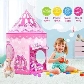 img 3 attached to 🏰 Outdoor Birthday Playhouse for Princess Toddlers