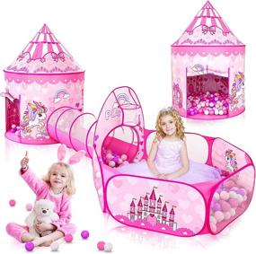 img 4 attached to 🏰 Outdoor Birthday Playhouse for Princess Toddlers
