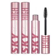 💦 fiber lash mascara waterproof - get dense, voluminous, lengthy lashes with extra high blast - 2pcs, black, 0.27 fl oz logo