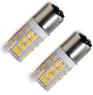 🔌 sewing machine ba15d bulb, push-in base, 120v 3w (pack of 2) - cool white 6000k logo