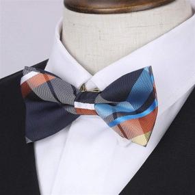 img 3 attached to HISDERN 3Pcs Boys Pre Tied Strap Boys' Accessories and Bow Ties: Stylish and Convenient!
