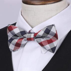 img 1 attached to HISDERN 3Pcs Boys Pre Tied Strap Boys' Accessories and Bow Ties: Stylish and Convenient!