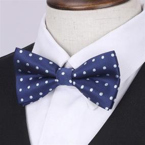 img 2 attached to HISDERN 3Pcs Boys Pre Tied Strap Boys' Accessories and Bow Ties: Stylish and Convenient!