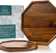 🌳 stunning acacia wooden serving trays логотип