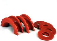 daystar red d-ring isolator and washers ku70057re - bumper protection and rattle reduction - made in america logo