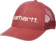 🧢 carhartt men's canvas cap: durable and stylish headgear for the modern man logo