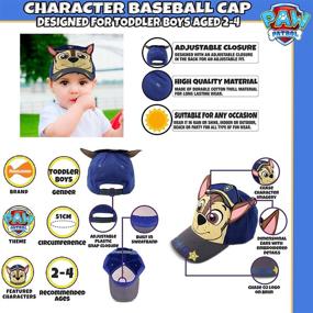 img 3 attached to 🧢 Playful Paw Patrol Baseball Cap: Chase & Marshall | Boys Toddler Cotton Hat