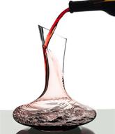 🍷 eravino 750ml wine decanter - exquisite 100% mouth blown crystal glass - perfect wine gift, aerator, and accessory логотип