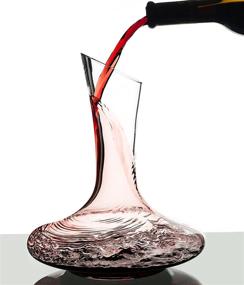 img 4 attached to 🍷 Eravino 750ml Wine Decanter - Exquisite 100% Mouth Blown Crystal Glass - Perfect Wine Gift, Aerator, and Accessory