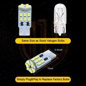img 2 attached to Усилите интерьерное освещение вашего автомобиля с помощью LED-ламп D15 Lighting LED 168 194 2825 T10 W5W Miniature Wedge Bulbs - 10 Pack.