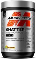 💪 muscletech shatter elite pre-workout: pre workout powder for enhanced energy, endurance & strength - 8 hour nitric oxide booster with beta alanine, 350mg caffeine, icy charge flavor - ideal for men & women, 25 servings logo