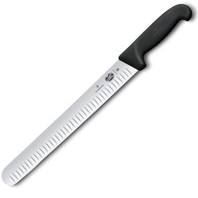 img 3 attached to ✂️ Victorinox-Swiss-Army-47645 Fibrox Pro Slicing Knife: 12-Inch Granton Blade in Black