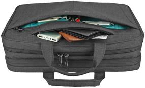 img 3 attached to 🎒 KROSER TSA Friendly Laptop Bag 15.6 inch: Water Repellent Briefcase with RFID Pockets for College/School/Business - Charcoal Black