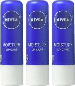 img 2 attached to 💧 Nivea Moisture Lip Care 0.17 OZ (упаковка из 3 шт.): Увлажняющий бальзам для гладких и питательных губ